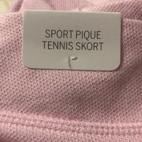 NWT PINK Victoria’s Secret Sport Pique Tennis Skort. Spring Orchid. Medium. - Picture 9 of 10